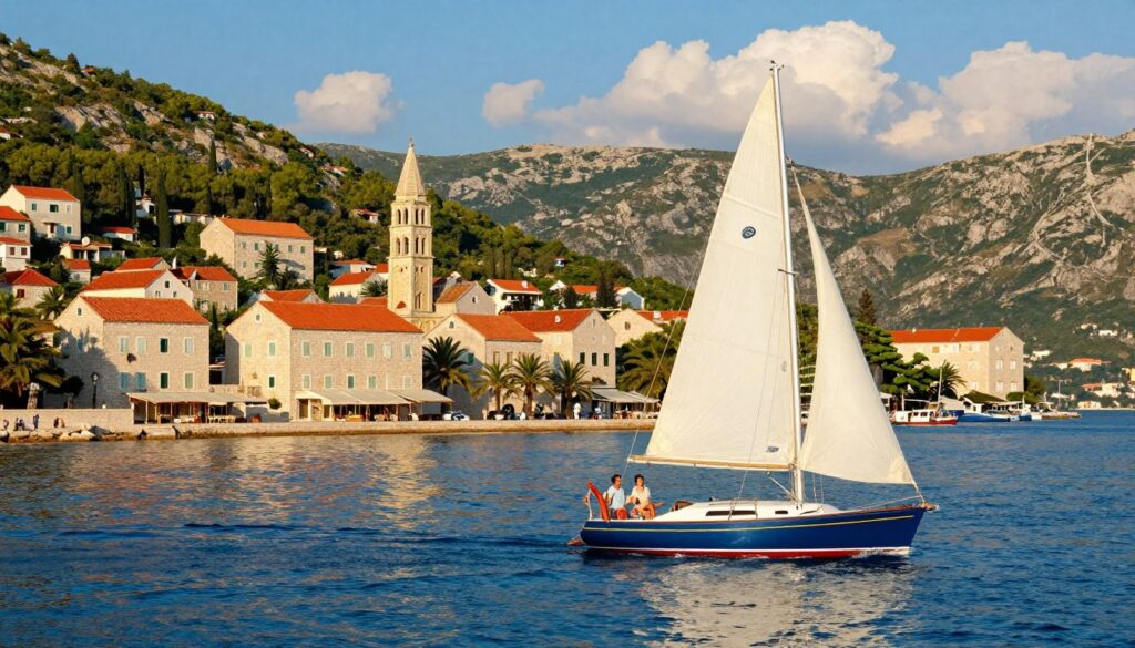 sailing in Korčula